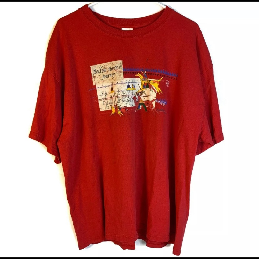 VTG Yellow Horses Journey T-Shirt